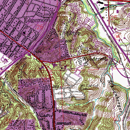 Topographic Map of Rhema Worship Center, IL