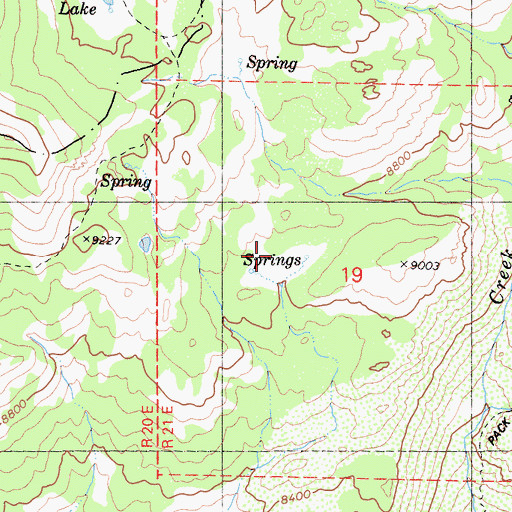 Topographic Map of Coyote Meadow, CA