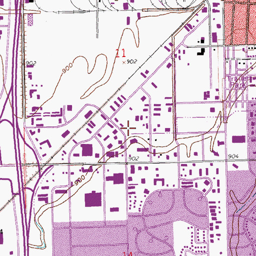 Topographic Map of Dakota Montessori School, ND