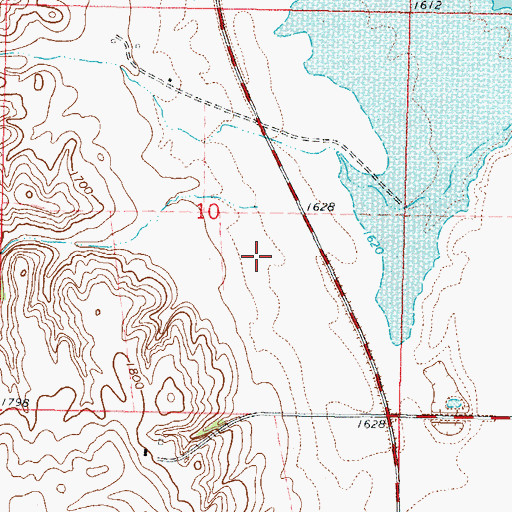 Topographic Map of Standing Rock Community Elementary School, ND