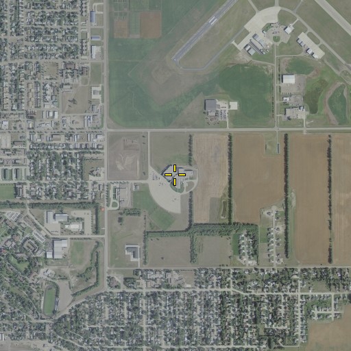 Aerial/Satellite Image of Jamestown High School, ND