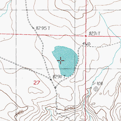 Topographic Map of Dry Lake, CA