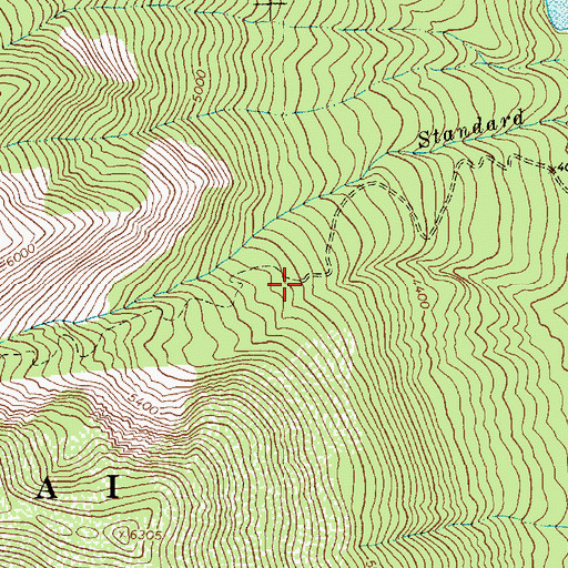 Topographic Map of George Shaw Spring, MT
