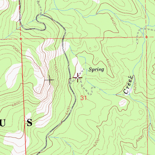 Topographic Map of Grohls Upper Camp, CA