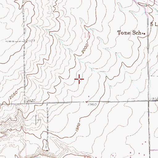 Topographic Map of Hagan Elementary School, ND
