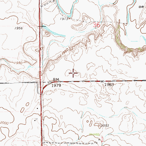 Topographic Map of Garden Valley Elementary School, ND
