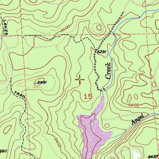 Topographic Map of Gerle Creek Campground, CA