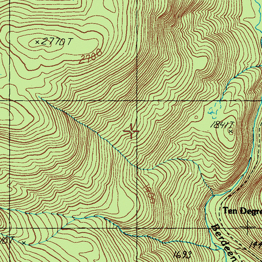 Topographic Map of Township D, ME