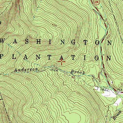 Topographic Map of Washington Township, ME