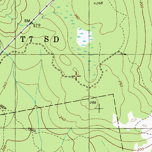 Topographic Map of T7 SD BPP, ME
