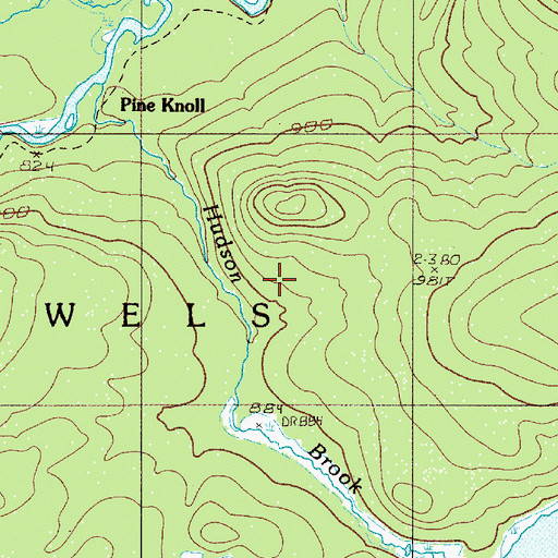 Topographic Map of T6 R10 WELS, ME