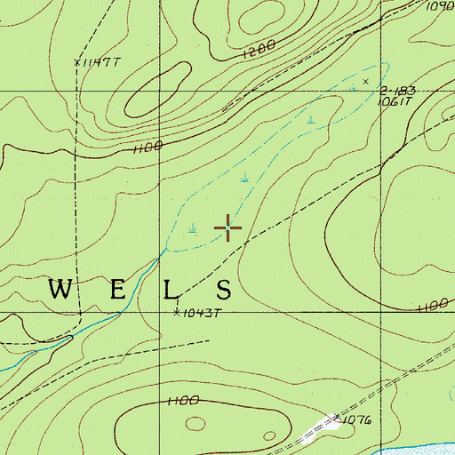 Topographic Map of T6 R11 WELS, ME