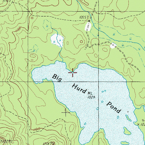 Topographic Map of T6 R15 WELS, ME