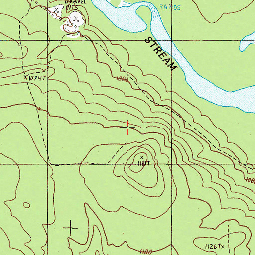 Topographic Map of T6 R14 WELS, ME