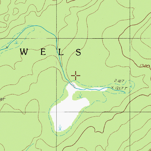 Topographic Map of T5 R11 WELS, ME