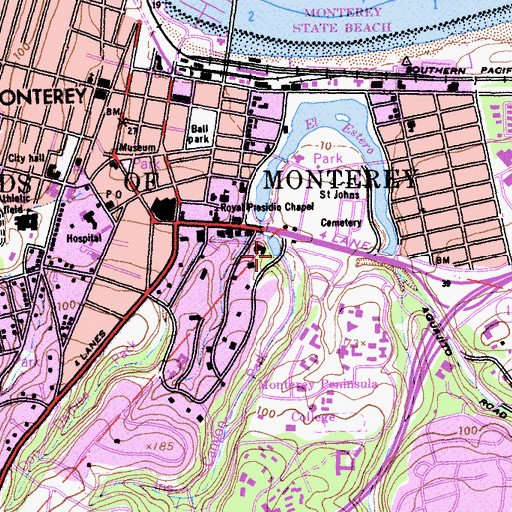 Topographic Map of Iris Canyon, CA