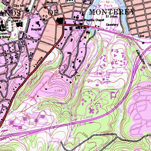 Topographic Map of Iris Canyon Greenbelt, CA