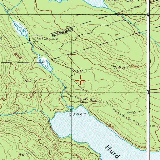 Topographic Map of T2 R10 WELS, ME