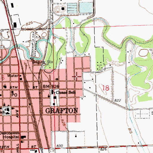 Topographic Map of Lutheran Sunset Home, ND