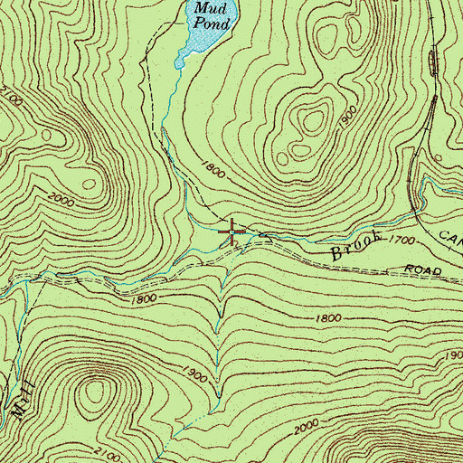 Topographic Map of Beattie Township, ME