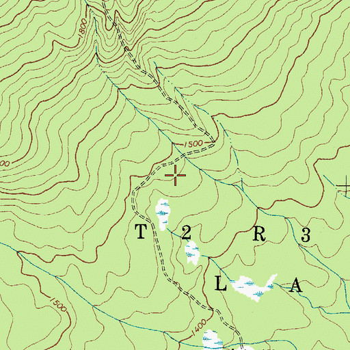 Topographic Map of Lang Township, ME