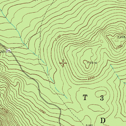 Topographic Map of Davis Township, ME