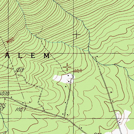 Topographic Map of Salem Township, ME