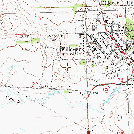 Topographic Map of Hill Top Home of Comfort, ND