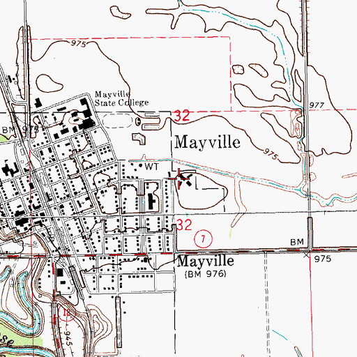 Topographic Map of Luther Memorial Home, ND