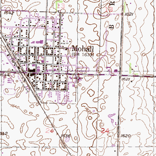 Topographic Map of Good Samaritan Society-Mohall, ND