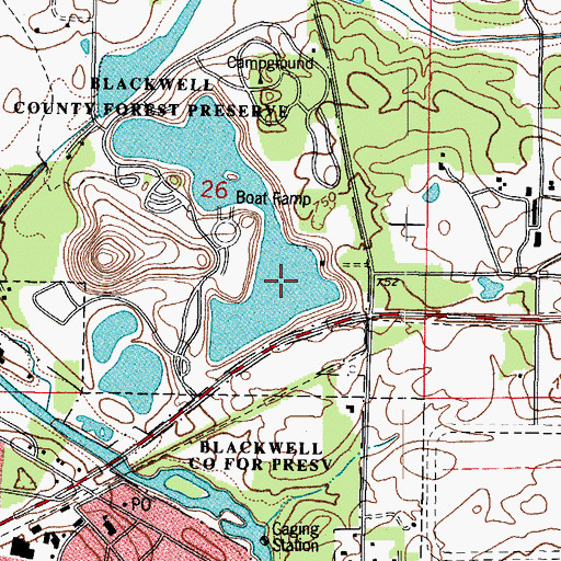 Topographic Map of Silver Lake, IL