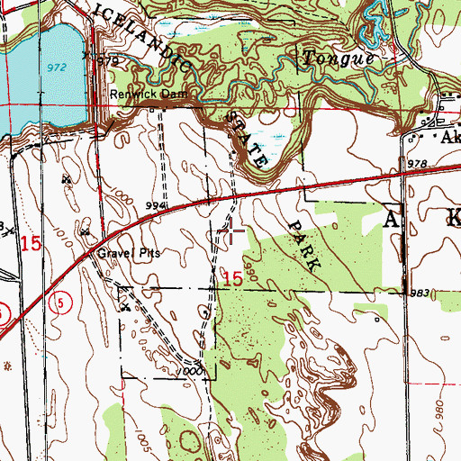 Topographic Map of Pembina County Historical Museum and Pioneer Machinery Musuem, ND