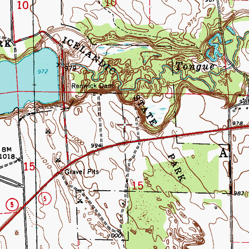 Topographic Map of Pioneer Heritage Center, ND