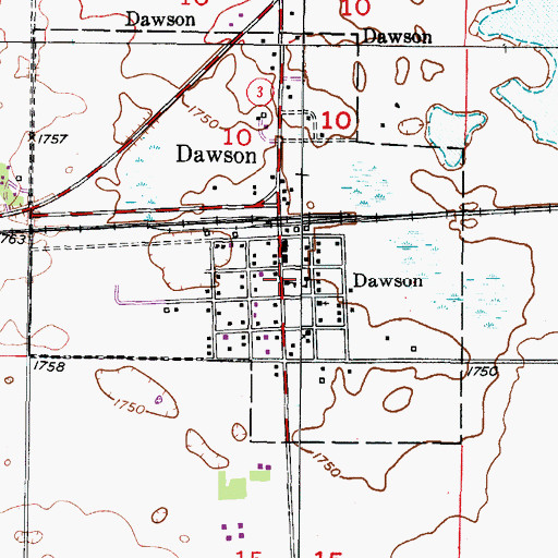 Topographic Map of Veterans Memorial Wall, ND