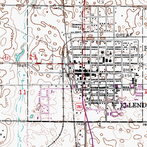 Topographic Map of Coleman Museum, ND