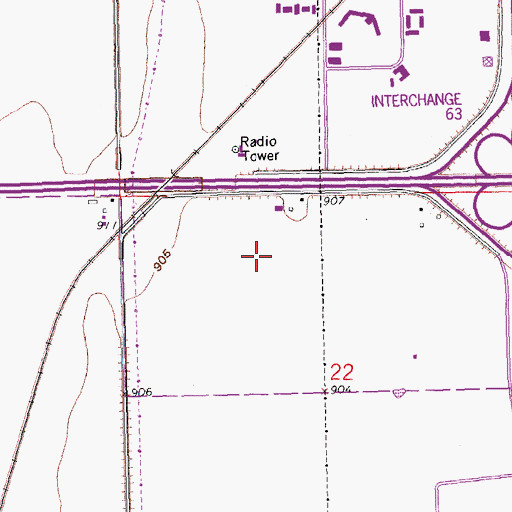 Topographic Map of Red River Zoo, ND