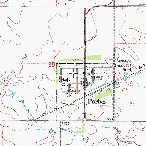 Topographic Map of Schulstad Stone House Museum, ND