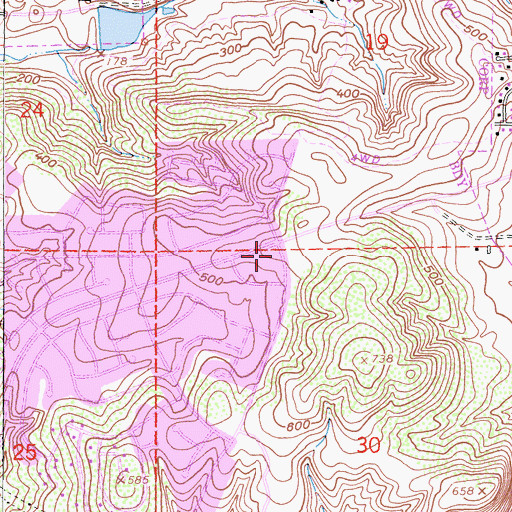 Topographic Map of Saint Elizabeth Seton Catholic Church, CA
