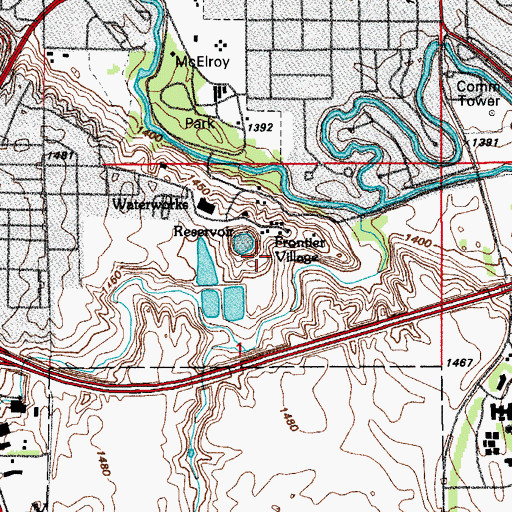 Topographic Map of National Buffalo Museum, ND