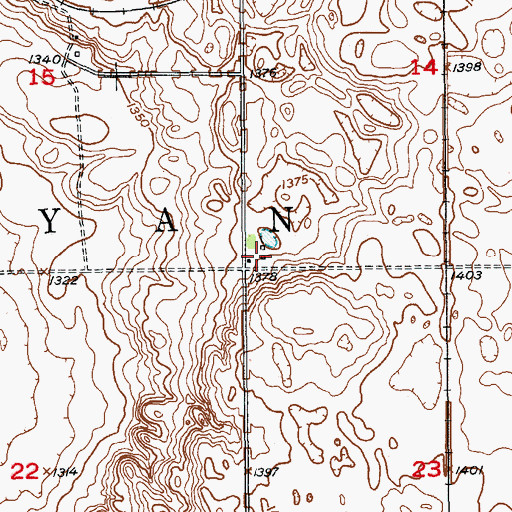 Topographic Map of Toy Farmer Museum, ND
