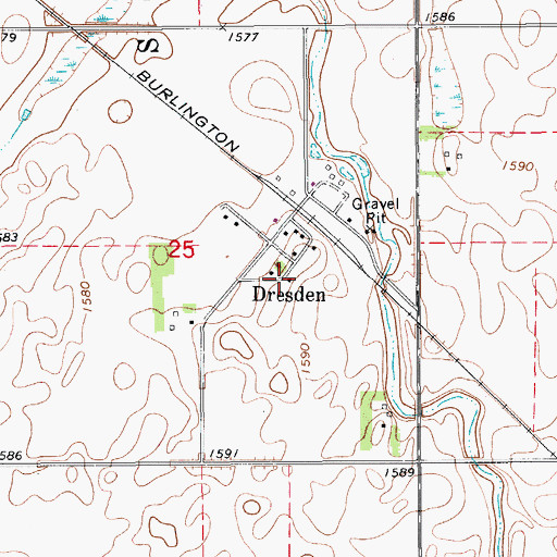 Topographic Map of Cavalier County Museum, ND