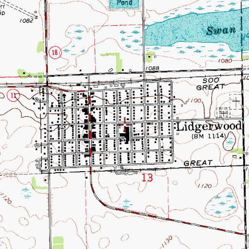 Topographic Map of Lidgerwood Community Museum, ND