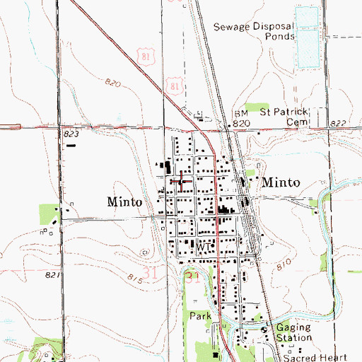 Topographic Map of Walsh County Historical Museum, ND