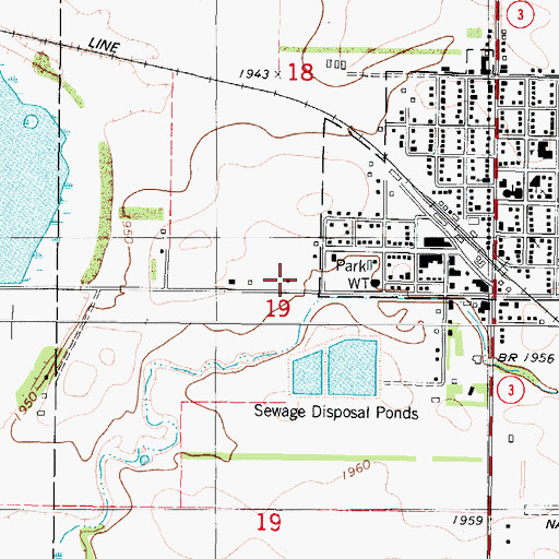 Topographic Map of Logan County Historical Society Museum, ND