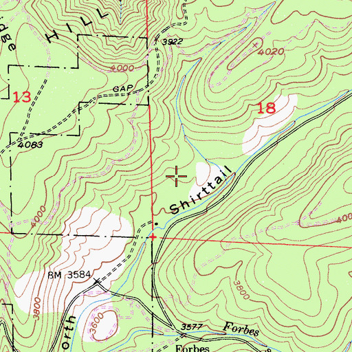 Topographic Map of Monzarita Day Use Campground, CA