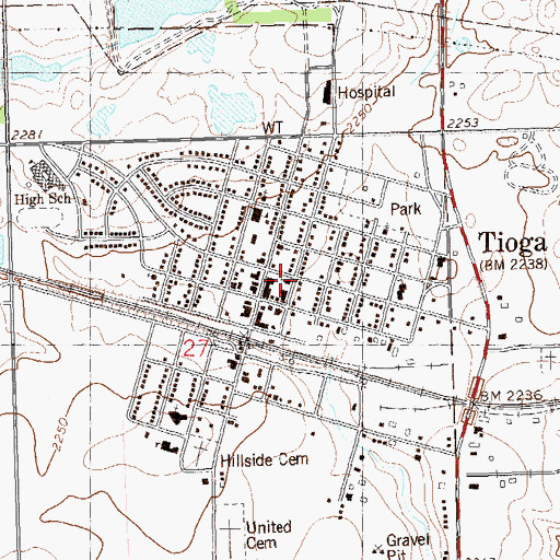 Topographic Map of Norseman Museum, ND