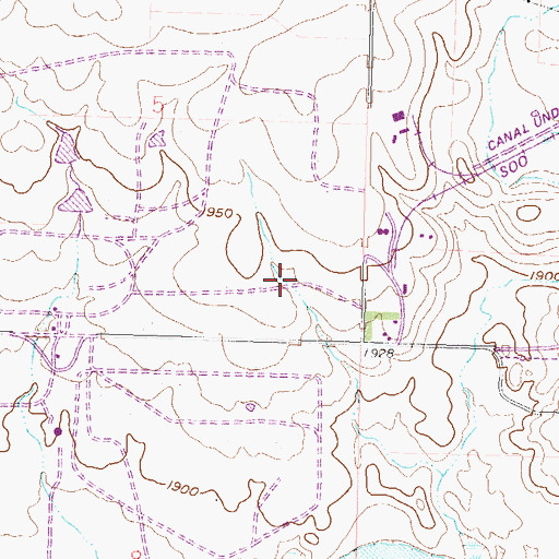 Topographic Map of Falkirk Mine, ND