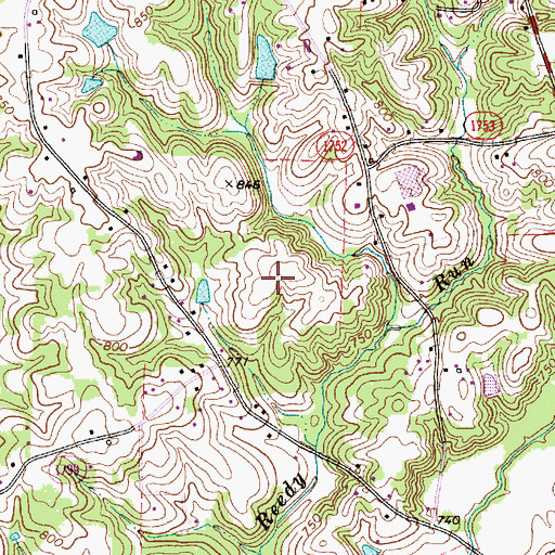 Topographic Map of Friendship Elementary School, NC