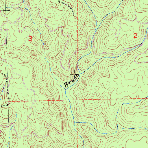 Topographic Map of Incline Creek, CA