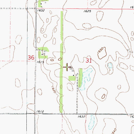 Topographic Map of Dale and Martha Hawk Museum, ND